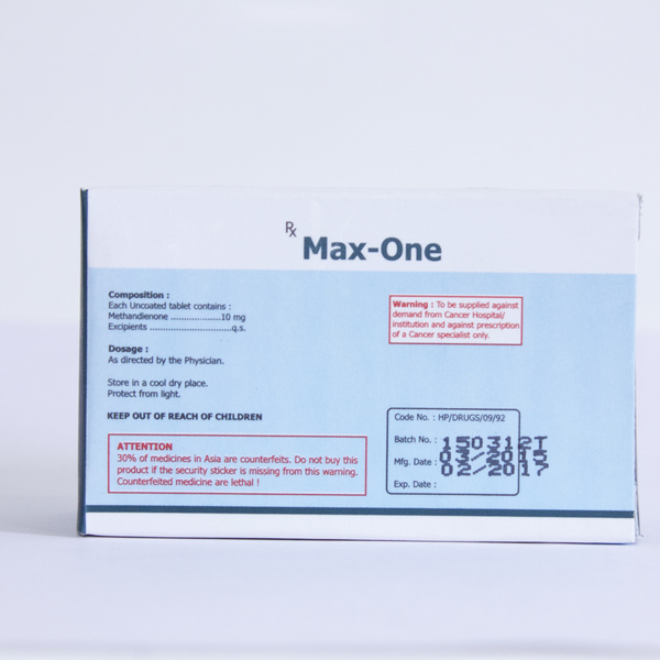 Max-One (Dianabol or Methandrostenolone, aka Alphabol) 10mg (100 tabs)